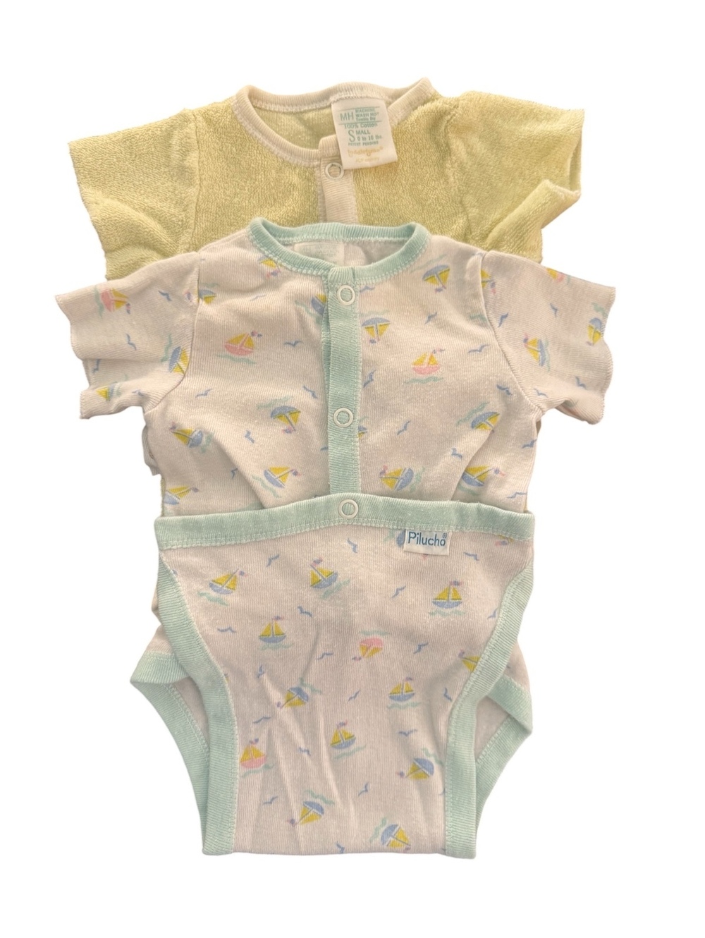 Vintage Pilucho Baby Romper Set of 2
